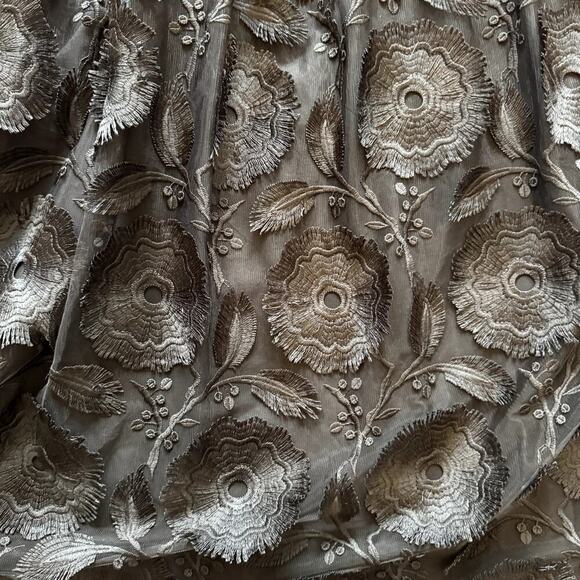 Anthropologie Maeve Floriana Lace Midi Dress Women's Size 6 Black - Picture 6 of 6